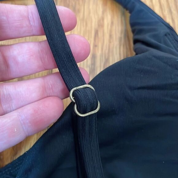 Andie Bikini Set Valencia Top Bikini Bottom Rib Black size Large NWT - Picture 7 of 14